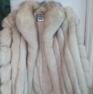 Saga Fox Women's Silver Fox Coat